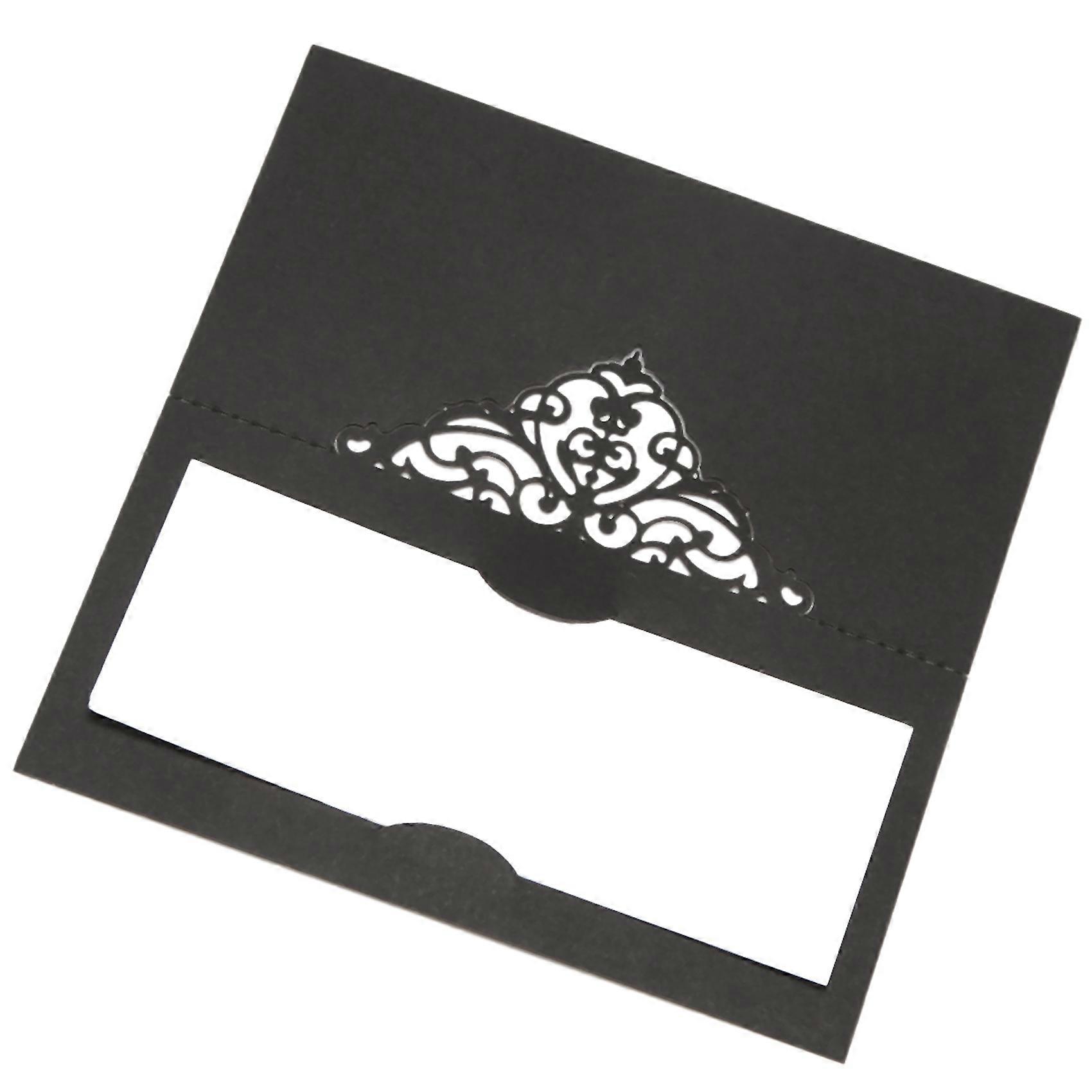 100 Pcs Table Place Cards with White Inserts Crown Tent Cards Name Cards for Wedding Banquets Buffe