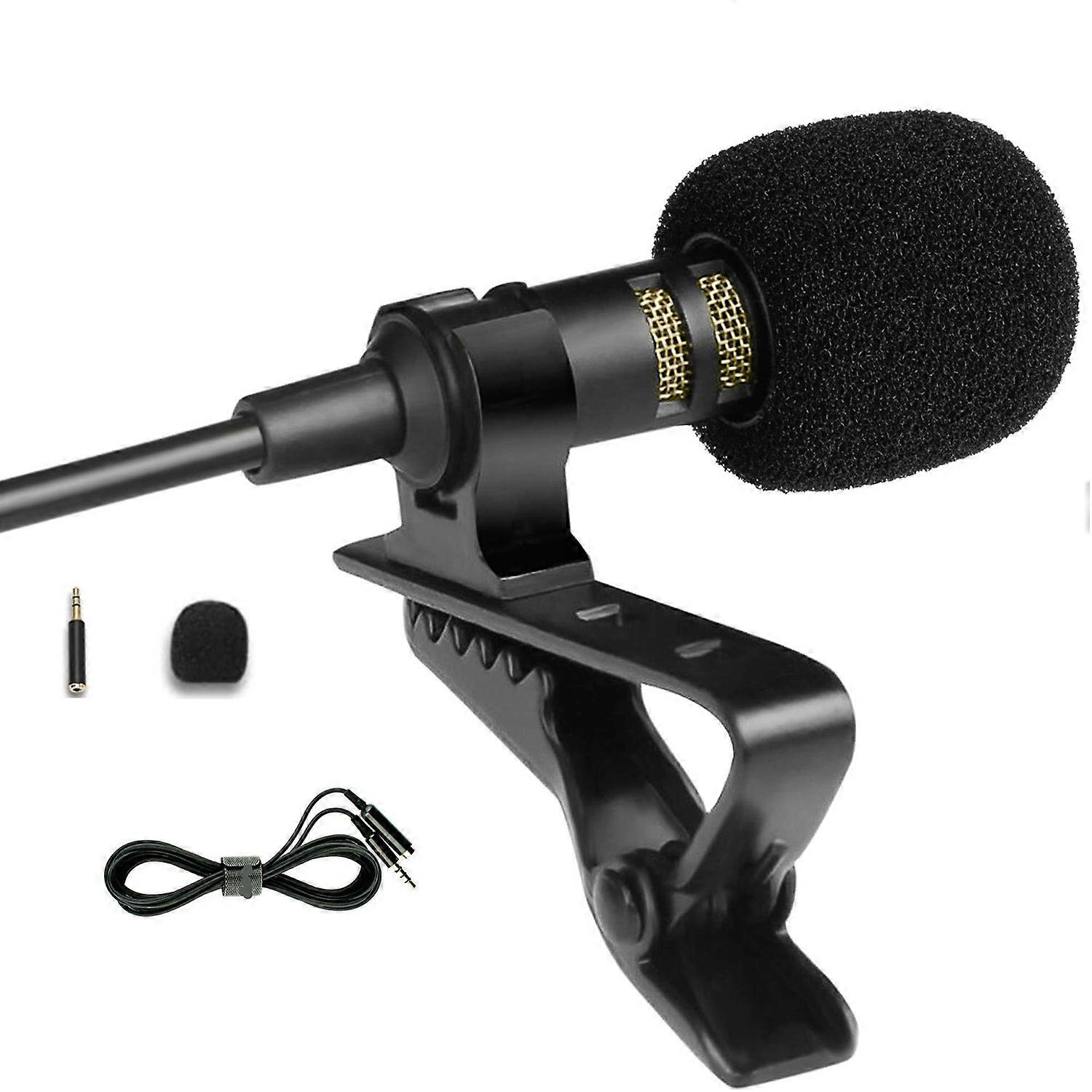 M50Plus Lavalier Microphone 360 Degree Omnidirectional Pickup Microphone 3.5mm Computer Game Live K