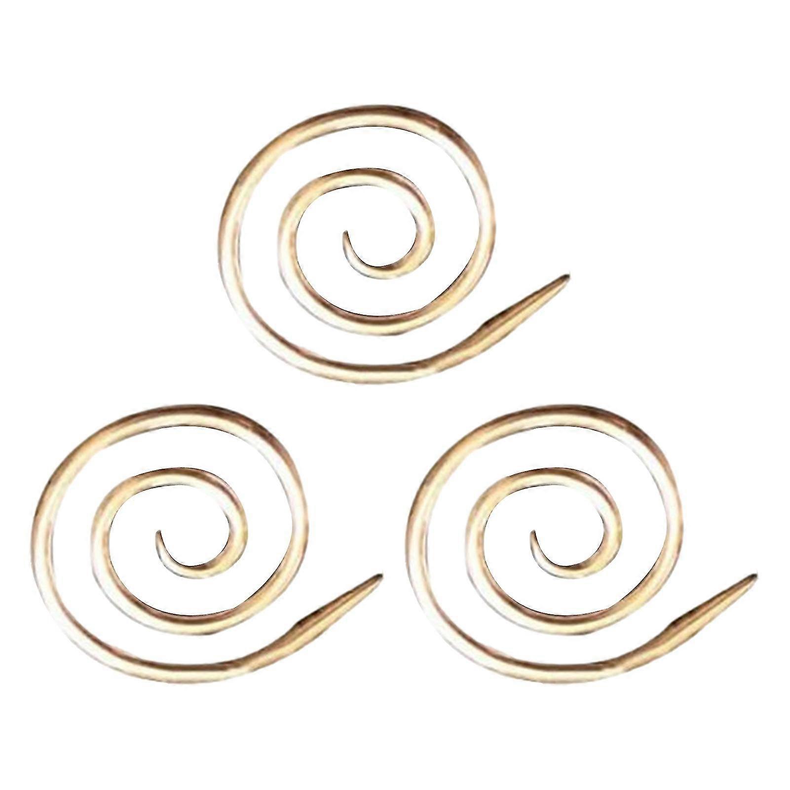 3pcs Accessories Bent Handmade Tool Spiral Cable Knitting Needle Yarn Sewing