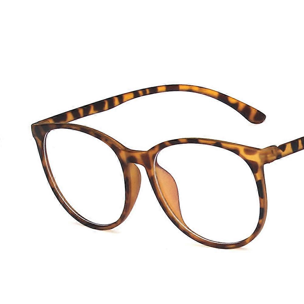 Women's Anti Radiation Glasses Oval Rim Oversized Computer Glasses Horn Rimmed