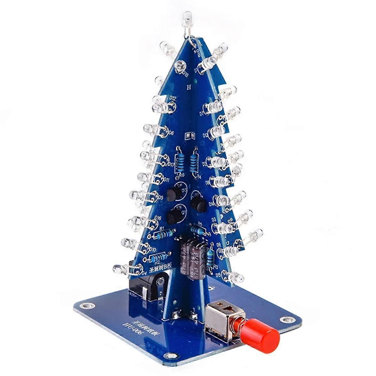 DIY Christmas Tree Kits Colorful RGB LED Christmas Tree Electronic Science Assemble Kit for Christm