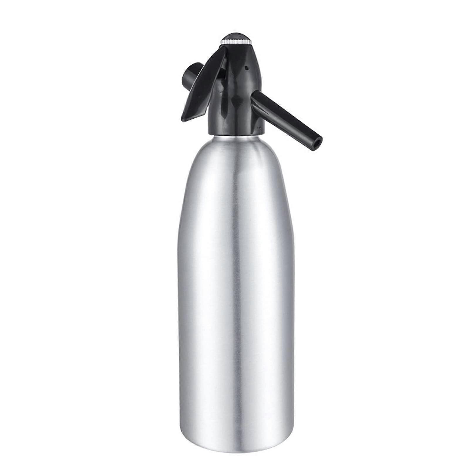 Aluminum Soda Siphon 1 Liter Home Portable Seltzer Water Maker Soda Water Siphon Bottle Perfect for Fresh Soda Water