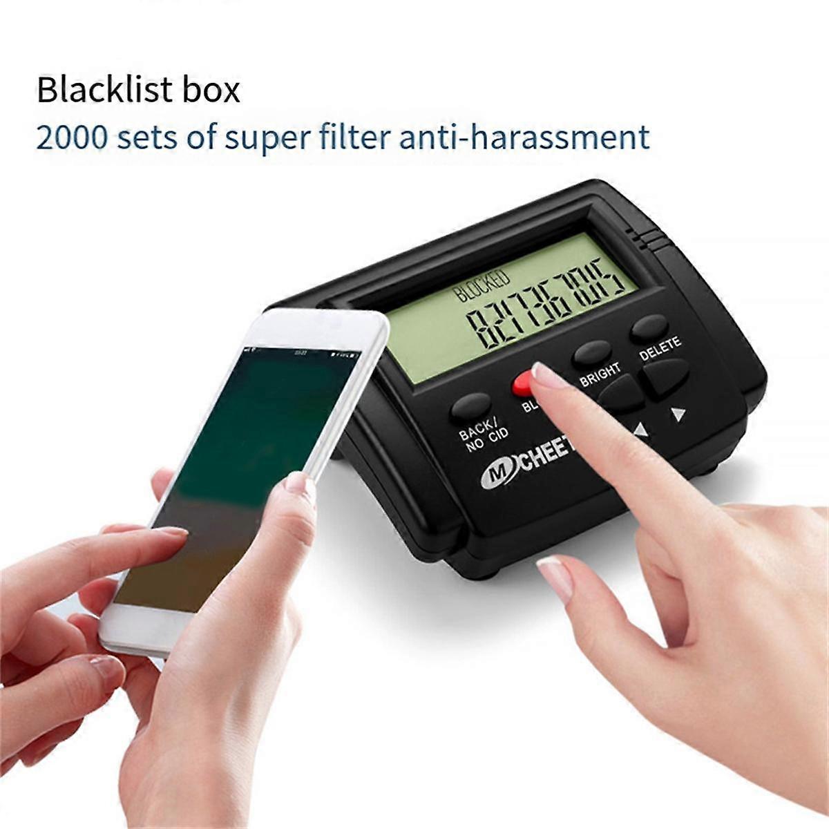 Call Blocker 2000 Group High Capacity Call Blocker with LCD Display Anti-Nuisance Incoming Call Pho
