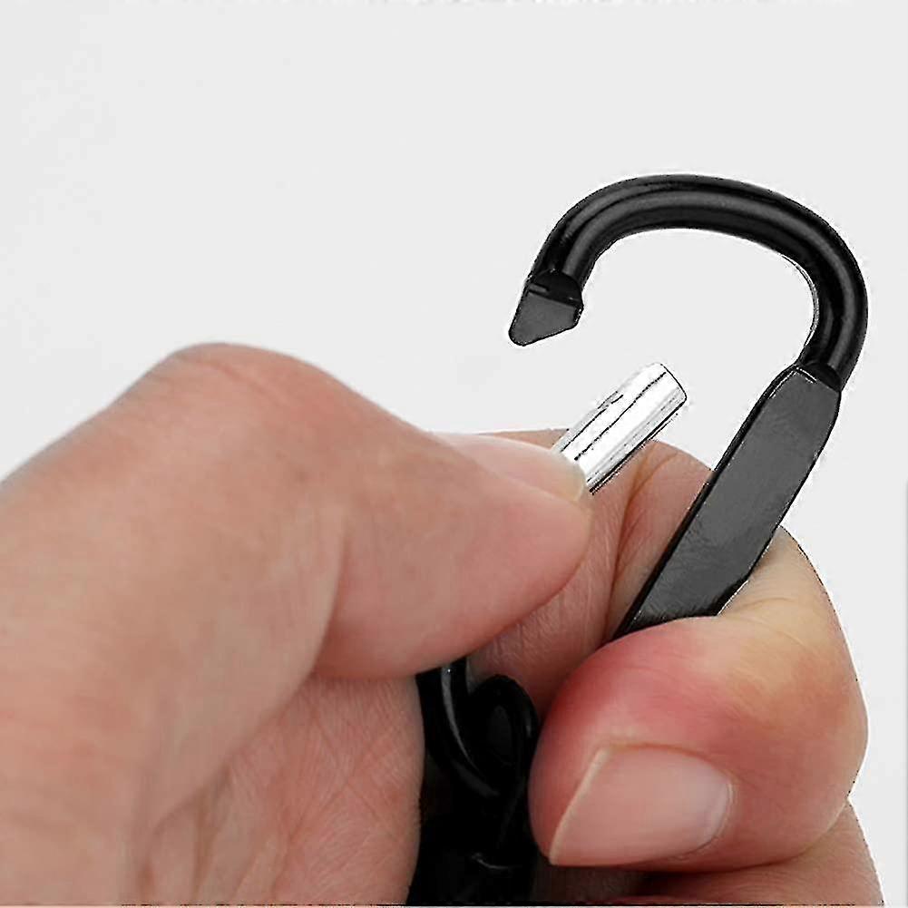 5pcs Stretchy Spiral Keyring With Color Carabiner, Spiral Retractable Coil Spring Key