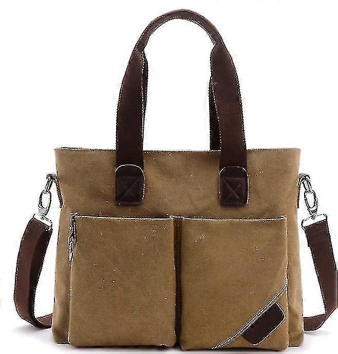 Enkle herretasker Lærredstasker Bærbare dokumentmapper Skulder Messenger Tasker Computertasker