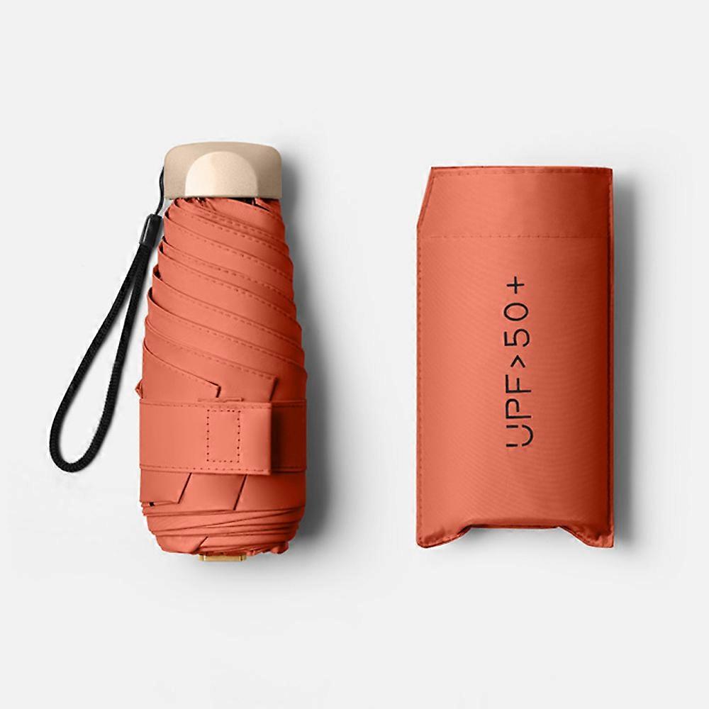 Ultra-lightweight Windproof Umbrella Waterproof Heat Insulating Trendy Umbrella for Raining Sunny Days