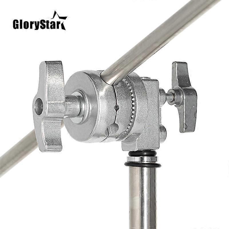 Heavy Duty rustfrit stål video stativ greb hoved til let stativ c-lys stativ sølv