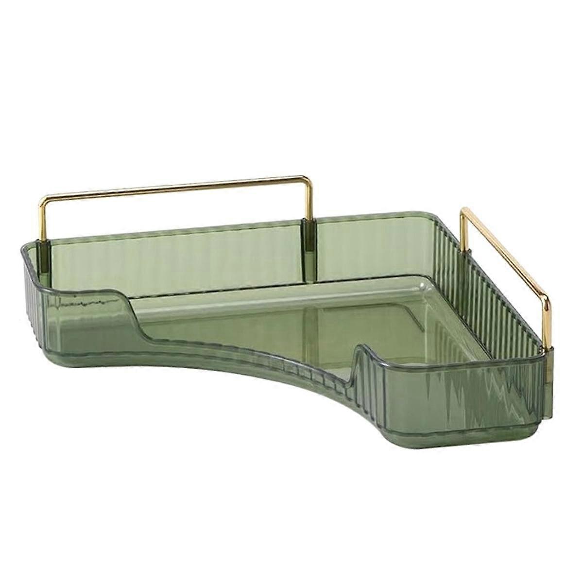 Corner Bathroom Counter Organizer Bathroom Countertop Shelf Makeup Organizer for Vanity Perfume Tra