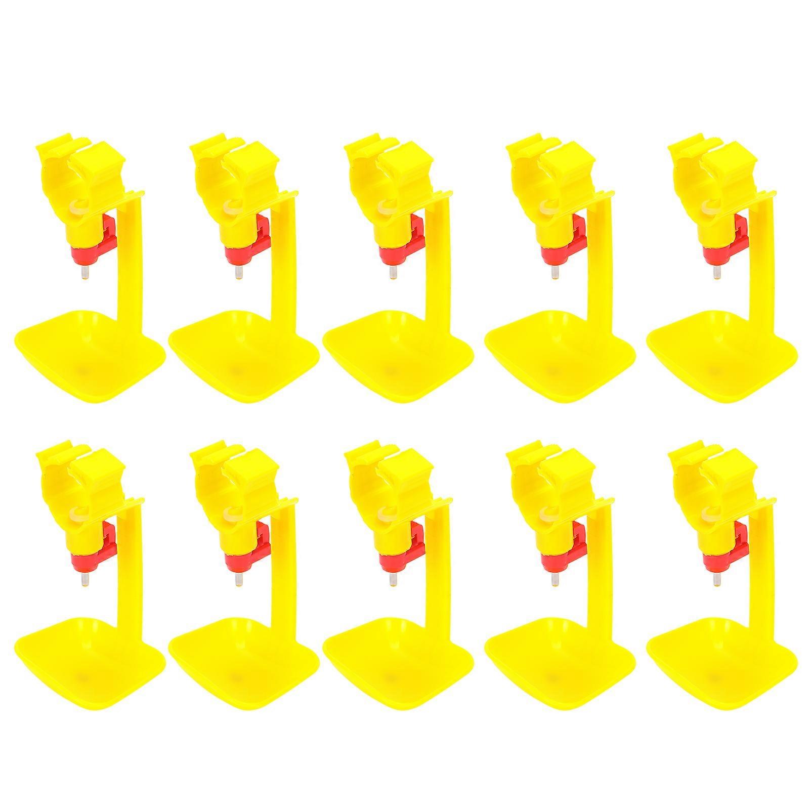 10 Pcs Hanging Nipple Cup for Chicken and Duck - Automatic Poultry Drinking Cups
