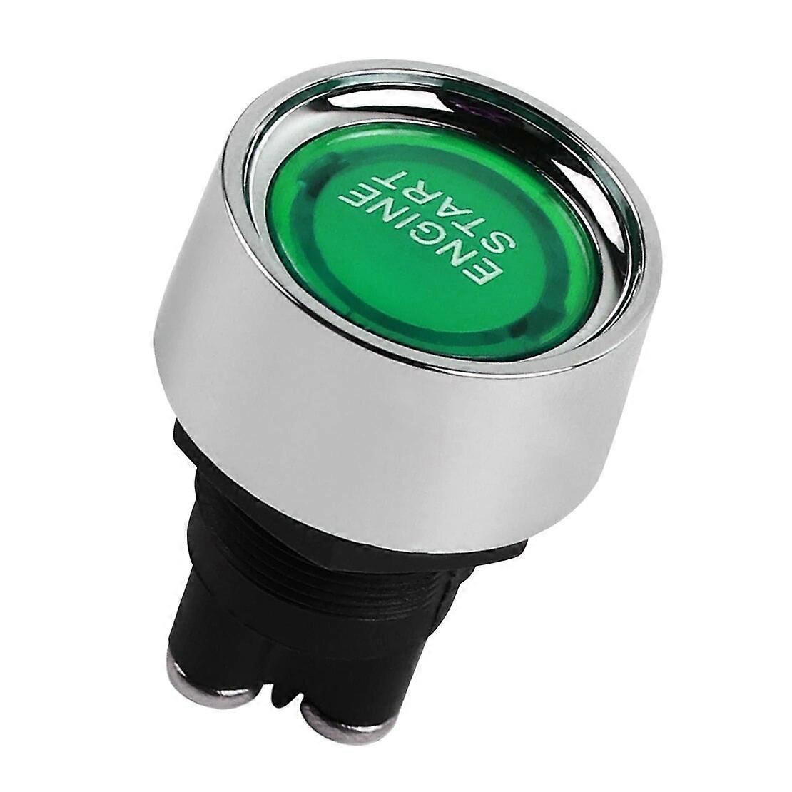 Green Universal Car Engine Start Stop Push Button Ignition Switch 50A 12V/24V