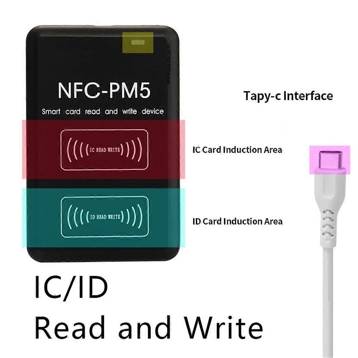 IC/ID Reader Writer NFC Encryption Decoding Duplicator 125KHz 13.56MHz Frequency Copier RFID Card R