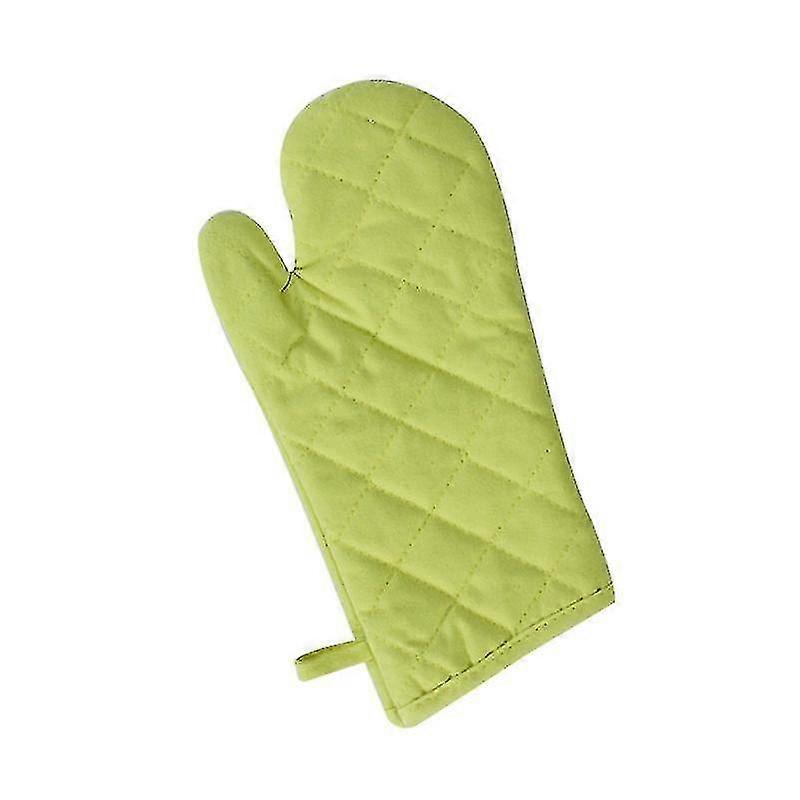 Baking Gloves Thickened Microwave Gloves Kitchen Insulation Tool (green)