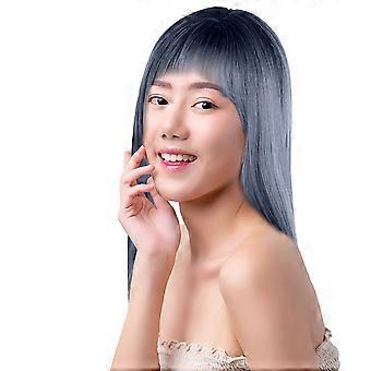 Wig Full Wig Long Straight Hair Half Long Wig Natural Gradient