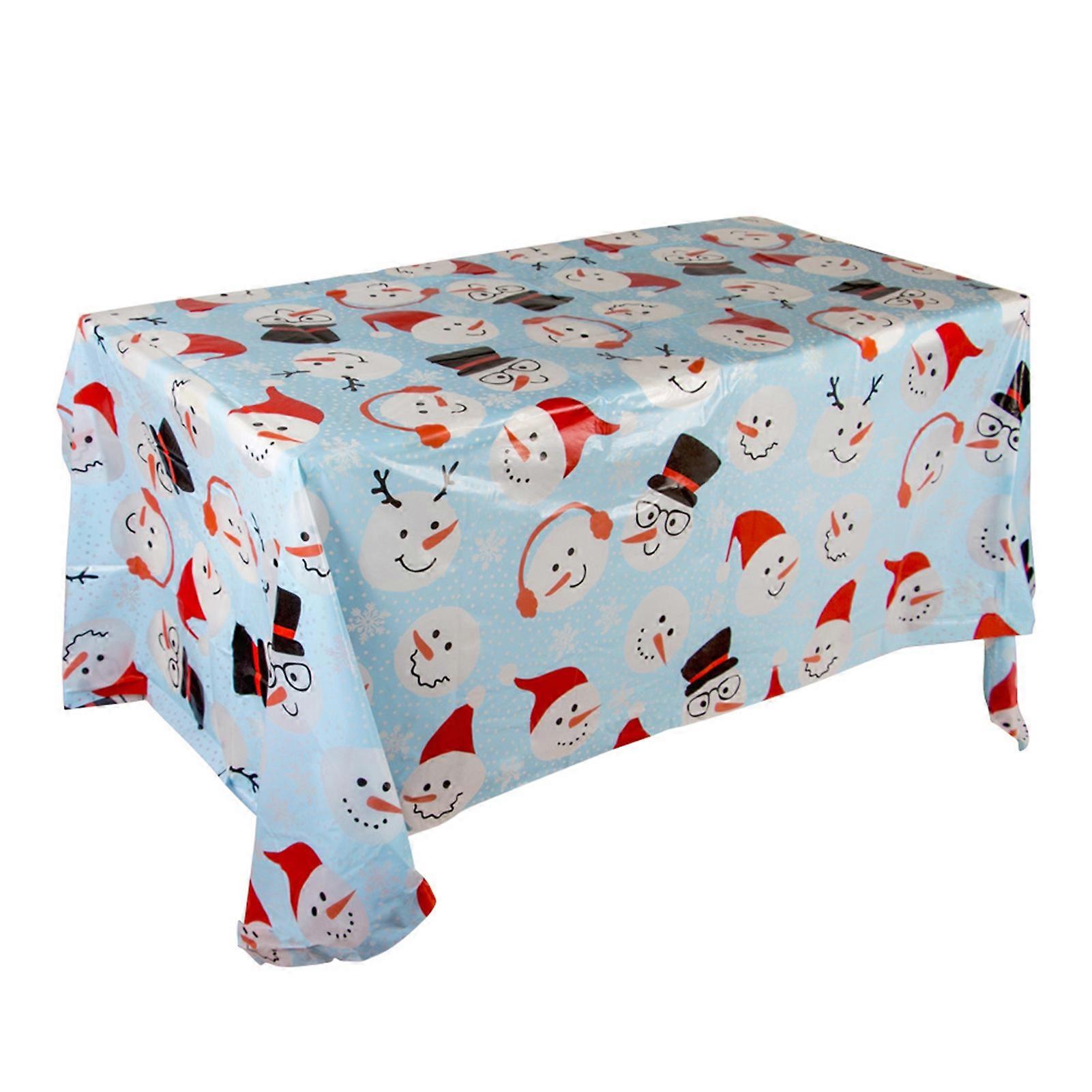 Attractive Table Cloth Add Atmospheres Plastic Christmas Element Tablecover Tablecloth for Festival KAESI