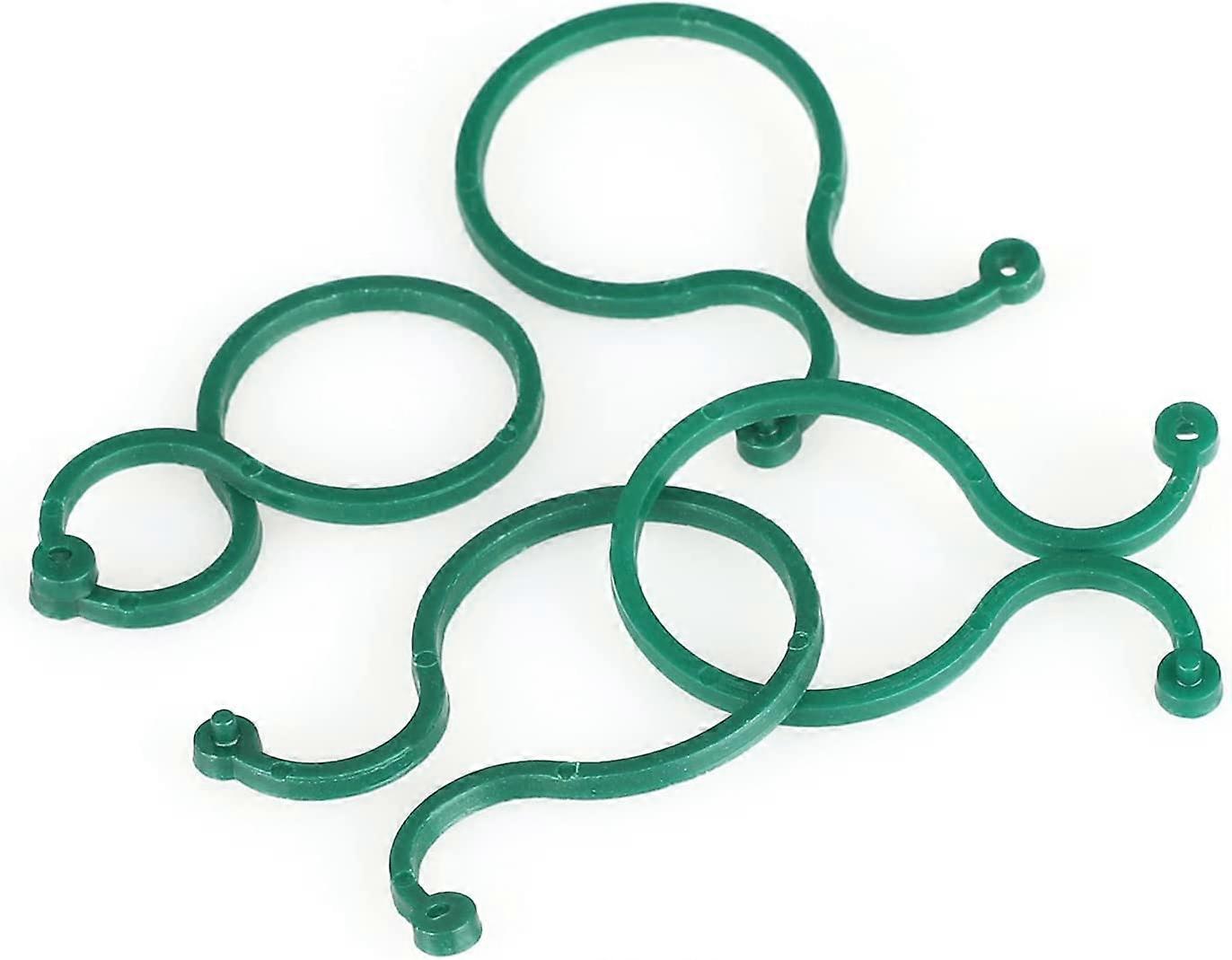Plast Växtklämma, 100 PCS Växtringar Trädgård Blomma Klämmor För Stöder Växt
