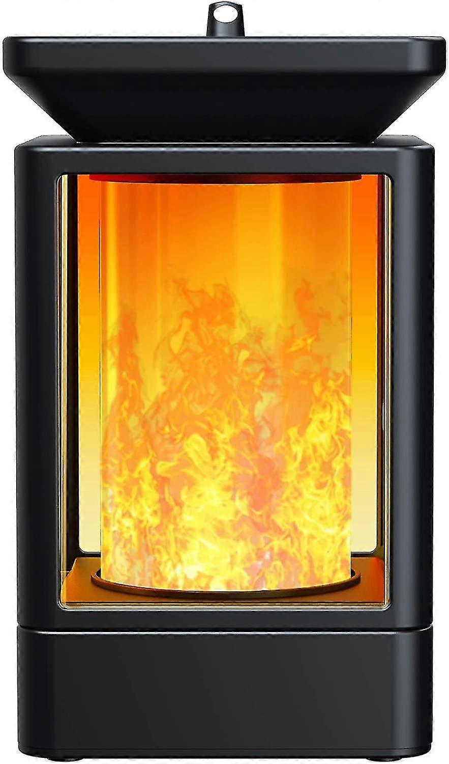 Fortand Solar Lanterns Utomhus Lantern Lykta Lampor med Flameffekt