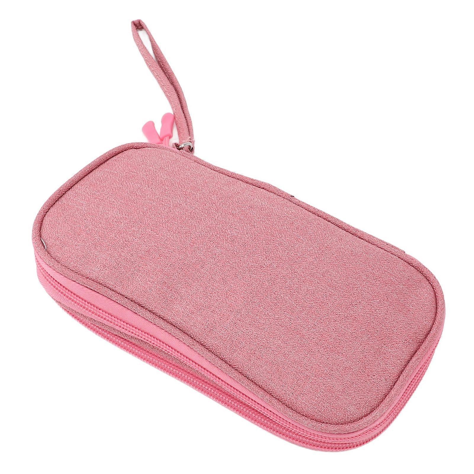 Nail Drill Kit Holder Bag Mesh Pockets Multi Layers Water Resistant Portable Nail Drill Organizer Bag for Grinding Machine