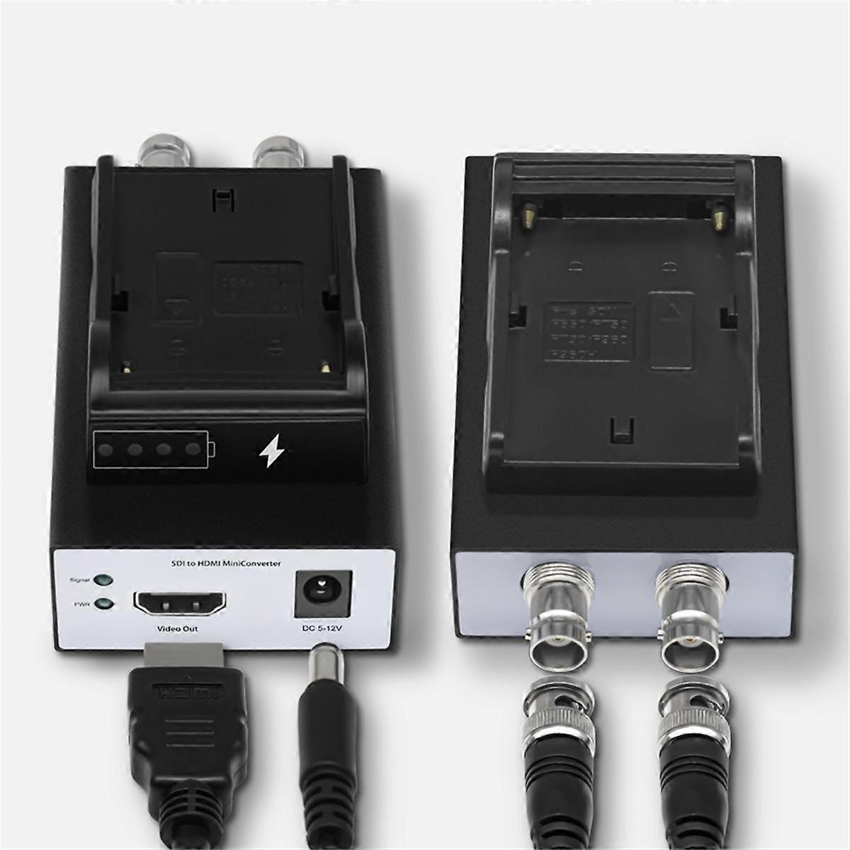 1080p Camera Transmmiter 3G SDI 80M Cable Converter to -Compatible with Battery Socket(SDI to )