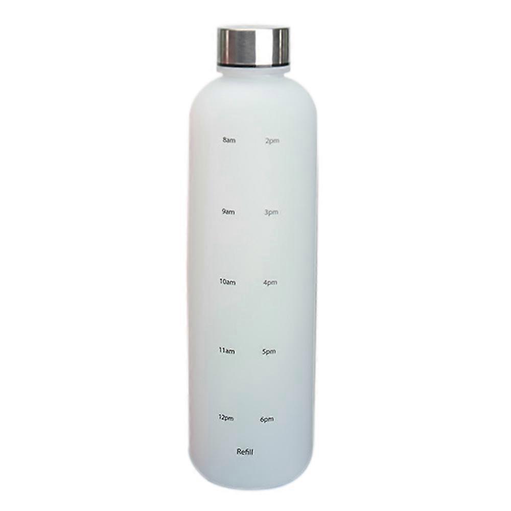1000ml Motivational Water Bottle with Time Marker,Reusable Tritan Water Bottle