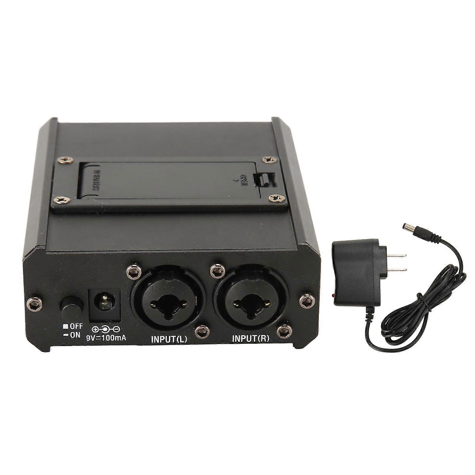 Monitor Headphone Amplifier 2 Channel Compact Monitor Amplifier for Stage Studio 100?240V US Plug