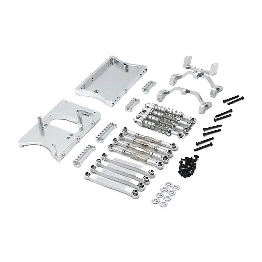 Aluminum Pull Rods Servo Fixed Mount Bracket for MN91 MN99S Model Car - Silver