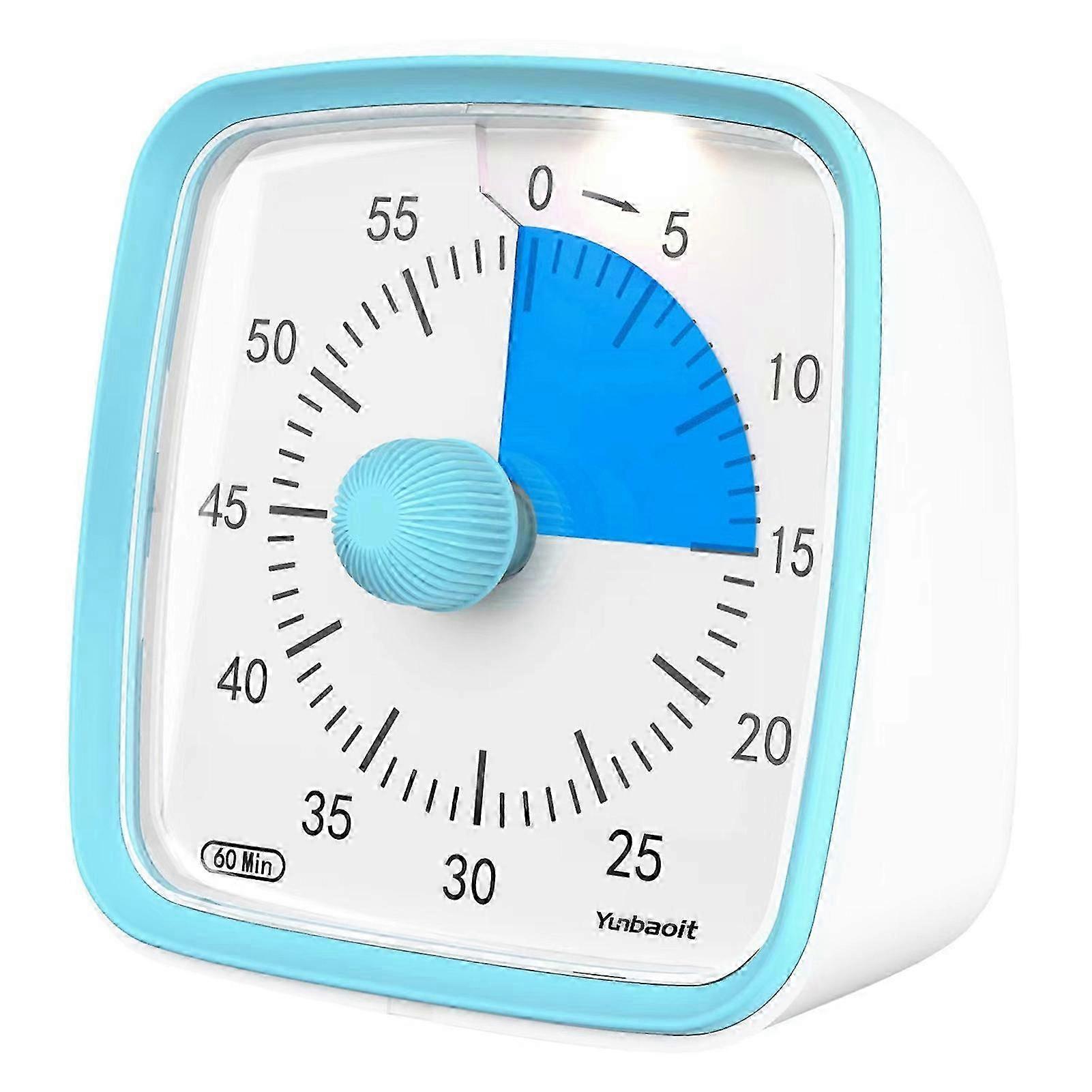 60 Minute Visual Timer for Kids Portable Kitchen Cooking Timer Clock Reminder for Homework