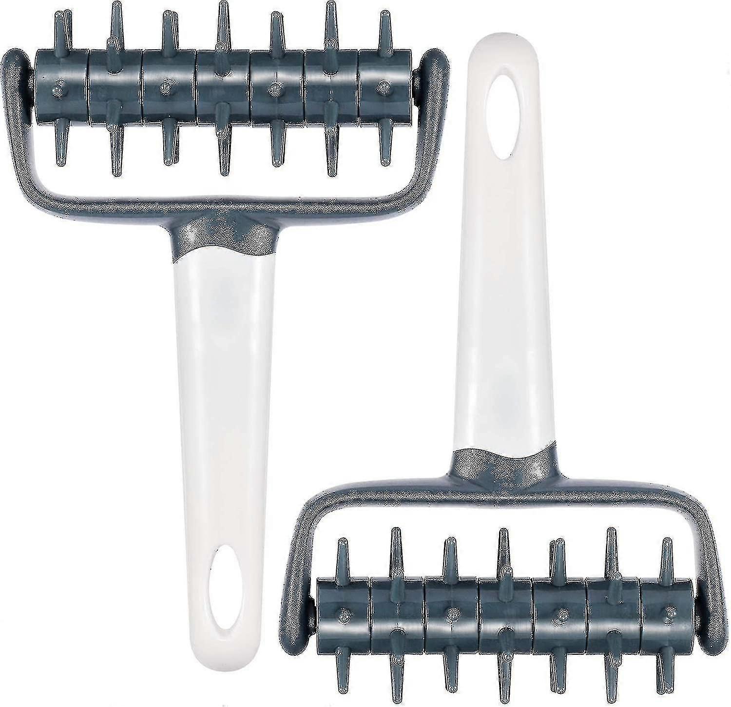 2 bitar Pizza Pie H R Docker, pizza Hole Puncher, Cake Pie Pizza Ies Bröd bakverk H Docker R Wheel Hole Punch Ba Tool