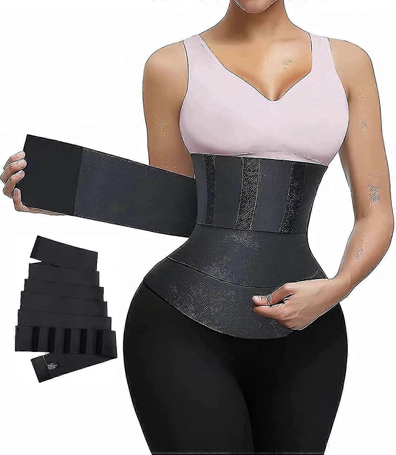 معجون مشبك نوع الخصر مدرب أسفل البطن الدهون بالإضافة إلى حجم ضبط البطن يلف الفرقة حزام للمعدة الجسم الخصر المتقلب حزام أسود