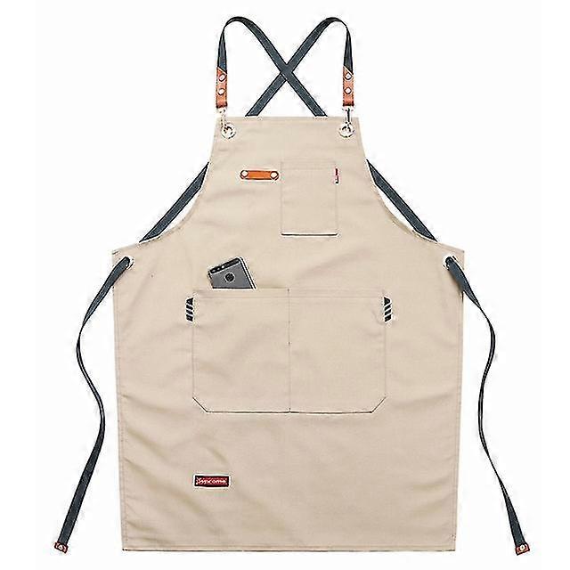 Unisex de lucru șorț Canvas șorț Bib reglabile bucătărie șorț