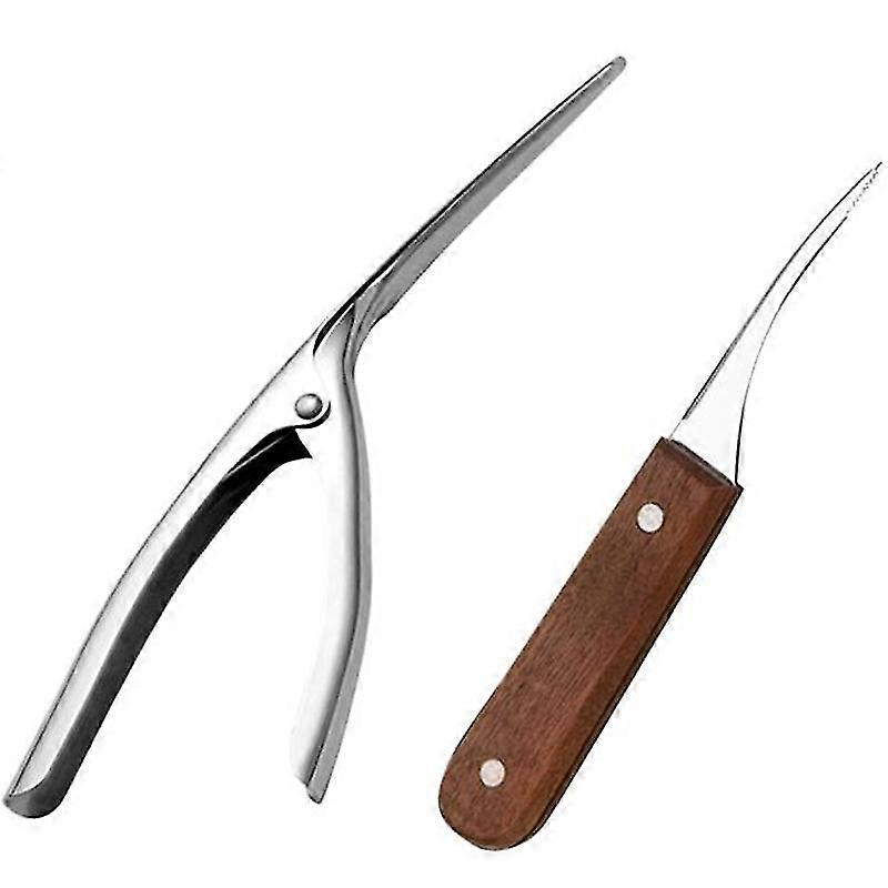 2pcs Acier inoxydable Shrimp Peeler Shrimp Deveiner Shrimp Opener