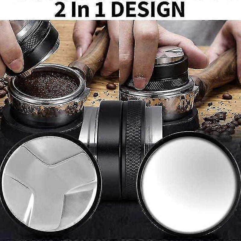 Coffee Powder Ring,54mm Espresso Dosing Funnel Universal Silver