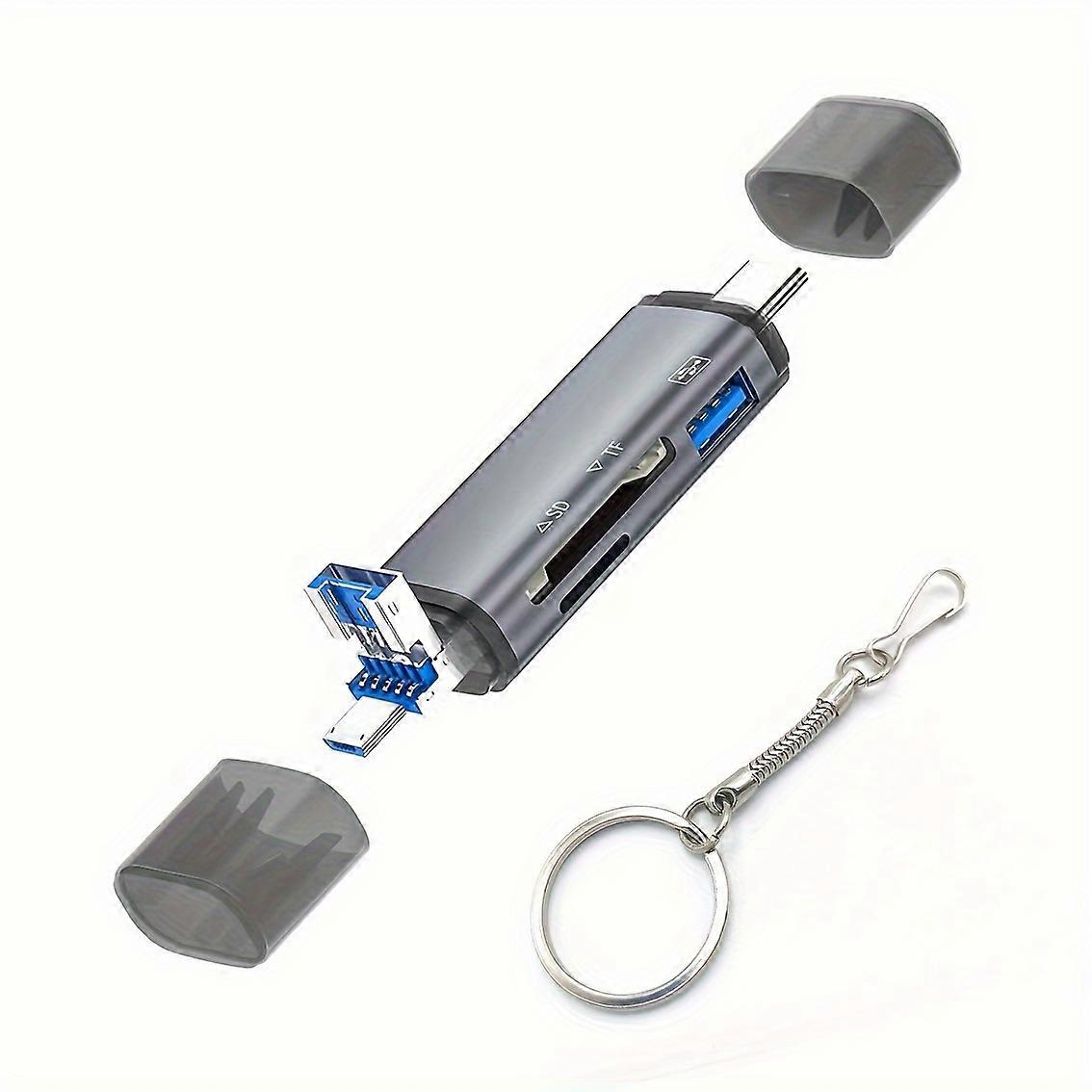 6 In 1 Multi-function Card Reader Type C For Android OTG Sd/tf Memory Card Reader USB Micro USB U Disk For Phone Notebook