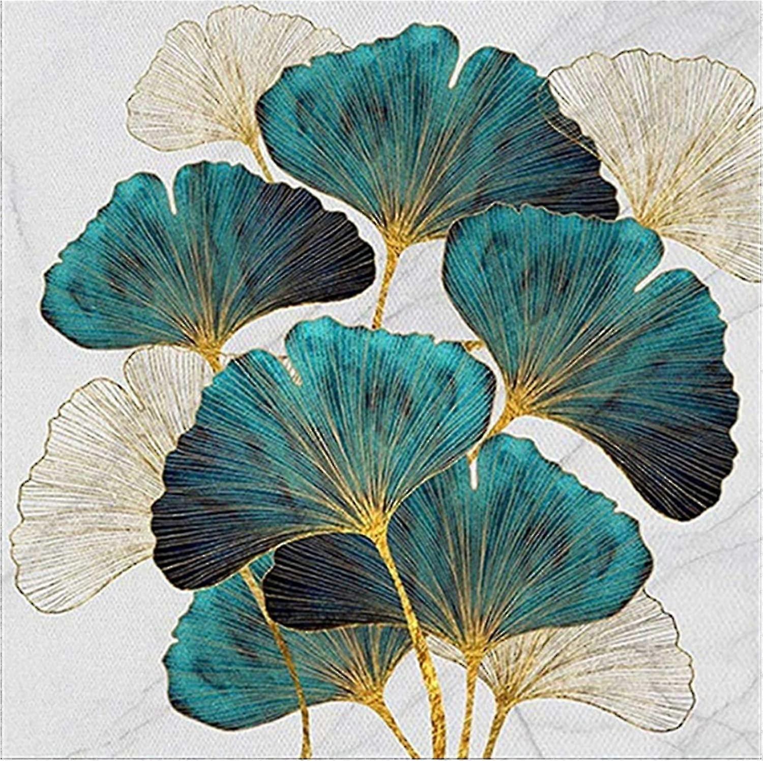 5D 钻石画,钻石画钻石刺绣画套装银杏叶装饰画