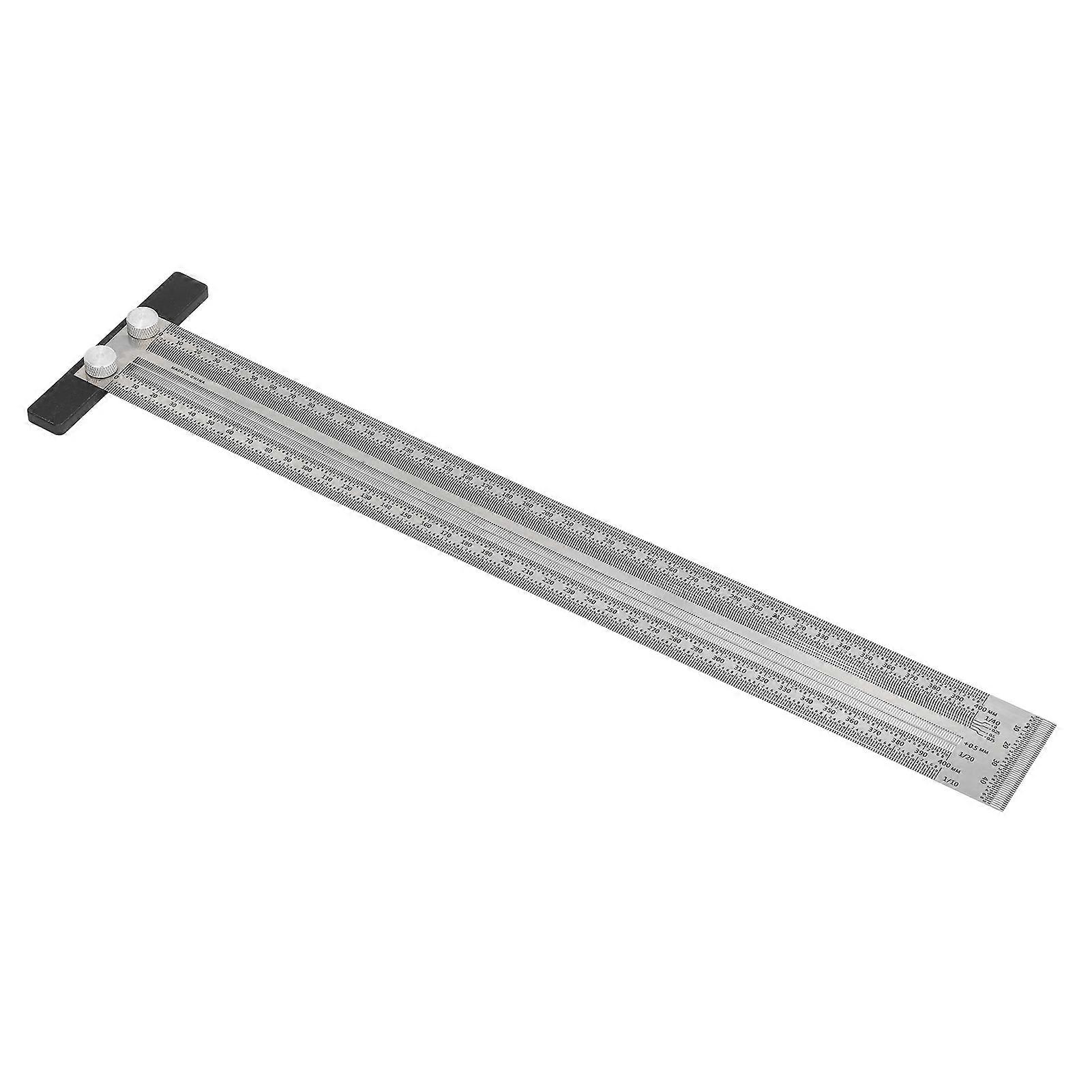 Woodworking Marking T Rulers Positioning Scribing Ruler Gauge Carpenter Measuring Mark Ruler 400mm