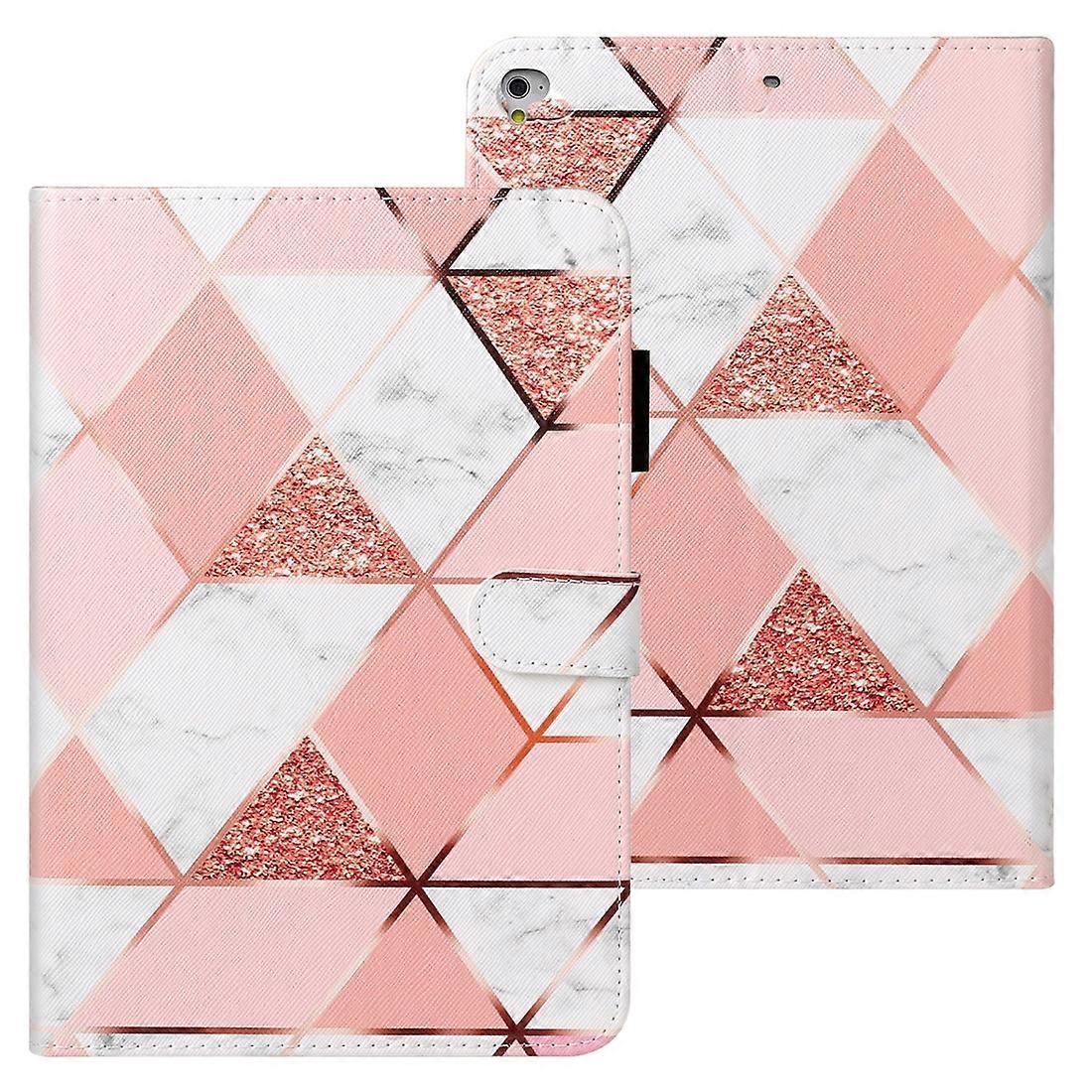 Cross Texture Painted Horizontal Leather Case with Sleep / Wake-up Function & Card Slot & Holder For iPad Air 2