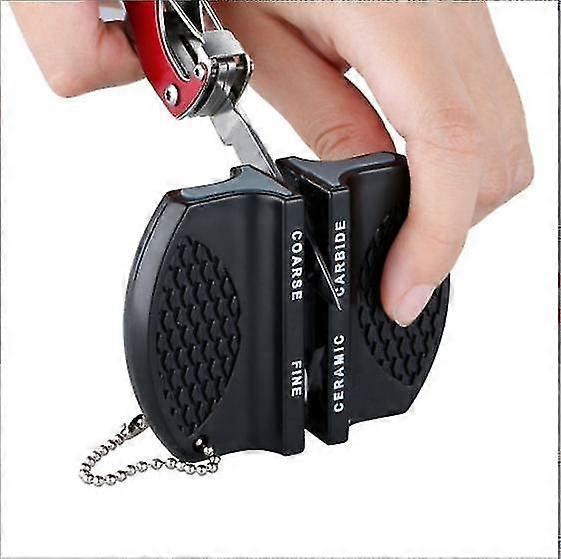 Mini Ceramic Rod Tungsten Steel Camp Pocket Kitchen Knife Sharpener Tool