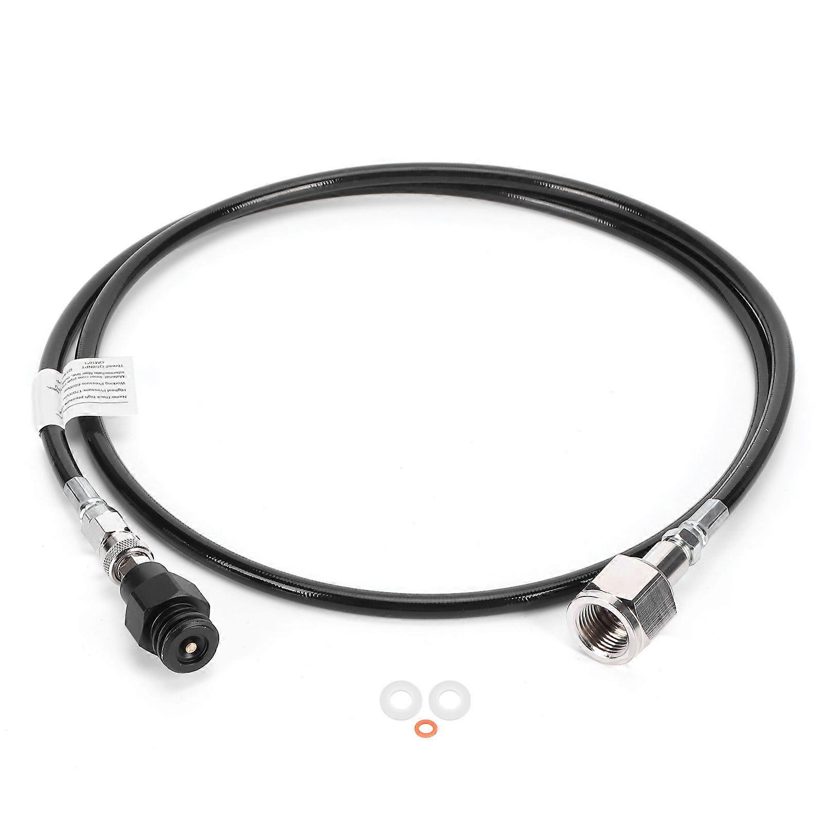 CGA320 Adattatore per tubo flessibile per bibite da 1,5 m Adattatore per bombole di gas CO2 Connettore Accessorio per bibite