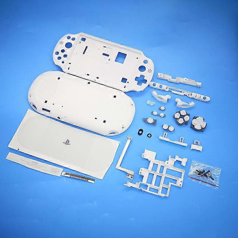 Blue White Color Housing Shell Case Cover With Volume Button For PSVita 2000 PS Vita PSV 2000 Console Case