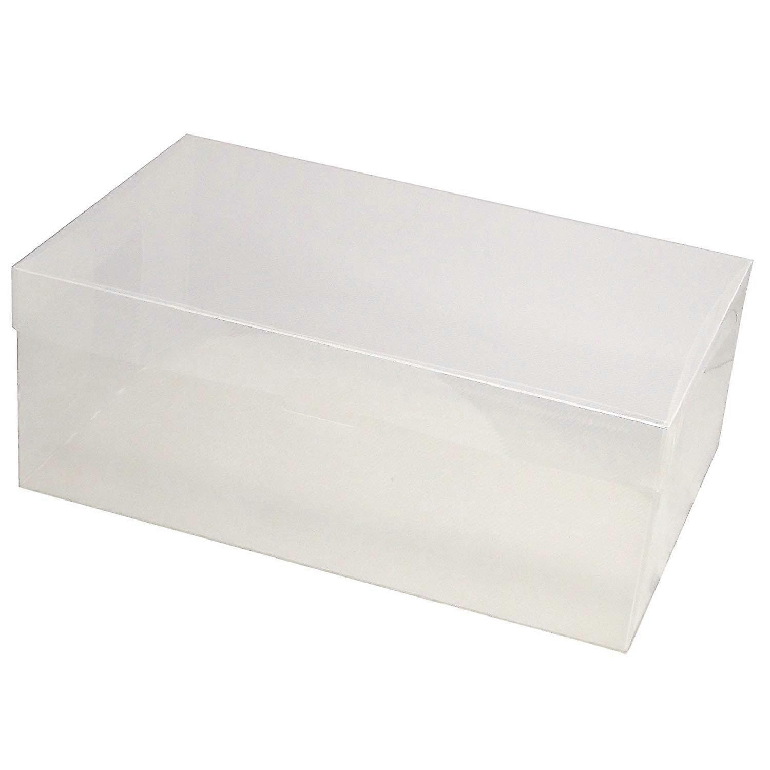 Practical Clear Shoe Organizer Bins Transparent Rectangle Shoe Storage Boxes