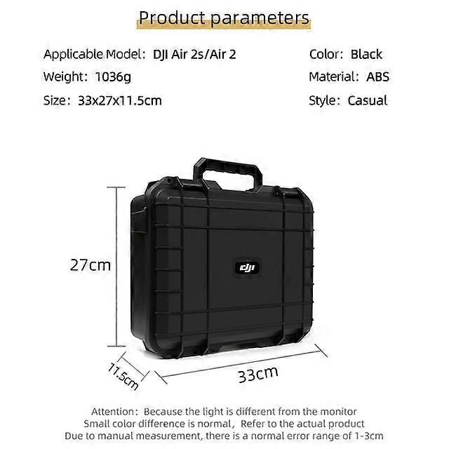 For DJI AIR 2S With Screen Remote Control Protable Case Explosion-Proof Box ABS Suitcase for Mavic Air 2 Storage Box AccessoriesRemote Control Toy Acc