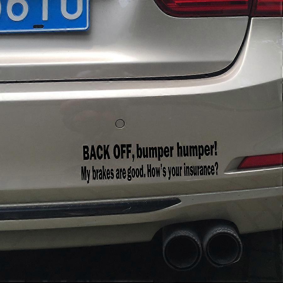 BACK OFF BUMPER HUMPER Tailgate Funny Car Truck Window Vinyl Decal Sticker