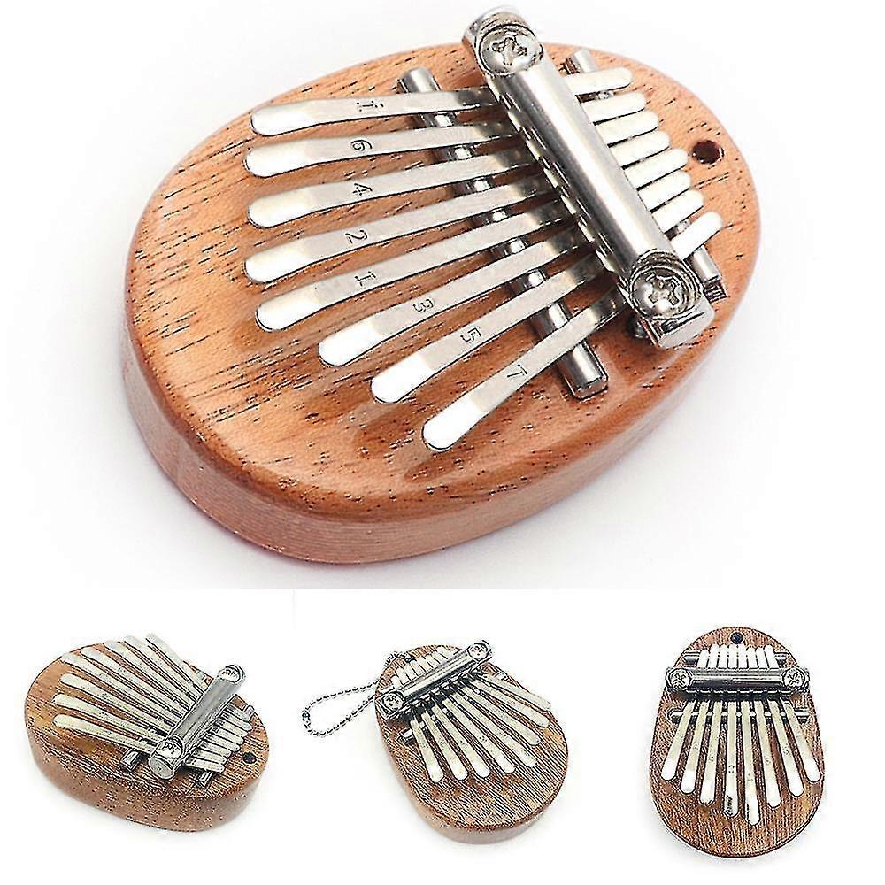 Hmwy-small Kalimba 8 Keys Thumb Piano Fingers Music Keyboard Instrument