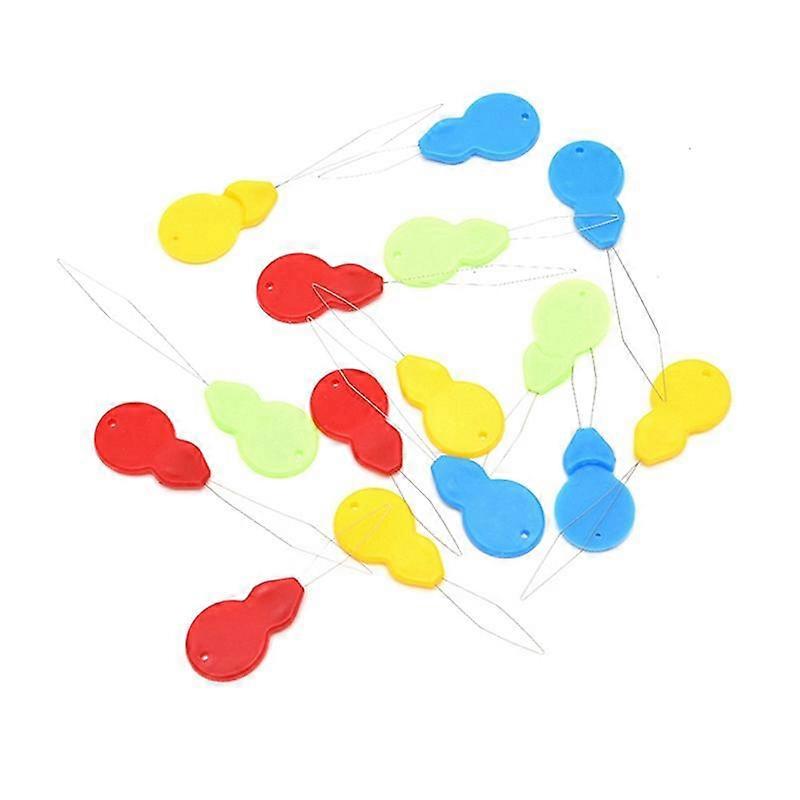200Pcs Needle Threading Tools Colorful Plastic Tail Threaders Thread Guide Sewing Machine DIY Embroidery Tools