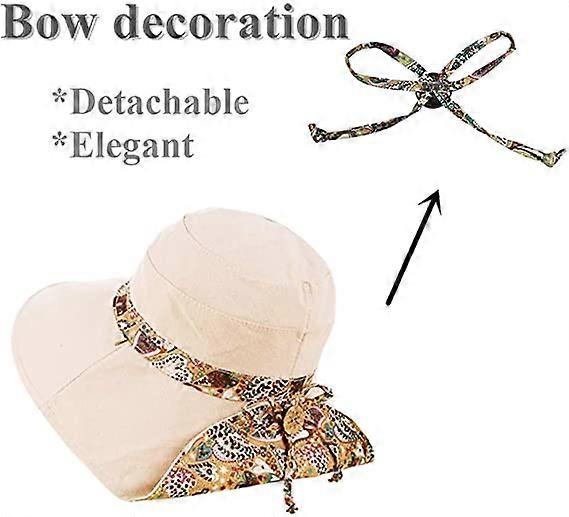 Chapeau De Soleil Femme à Large Bord Pliable - Protection UV, Paille Douce, Sangle En Satin | Taille Unique 56-58 Cm