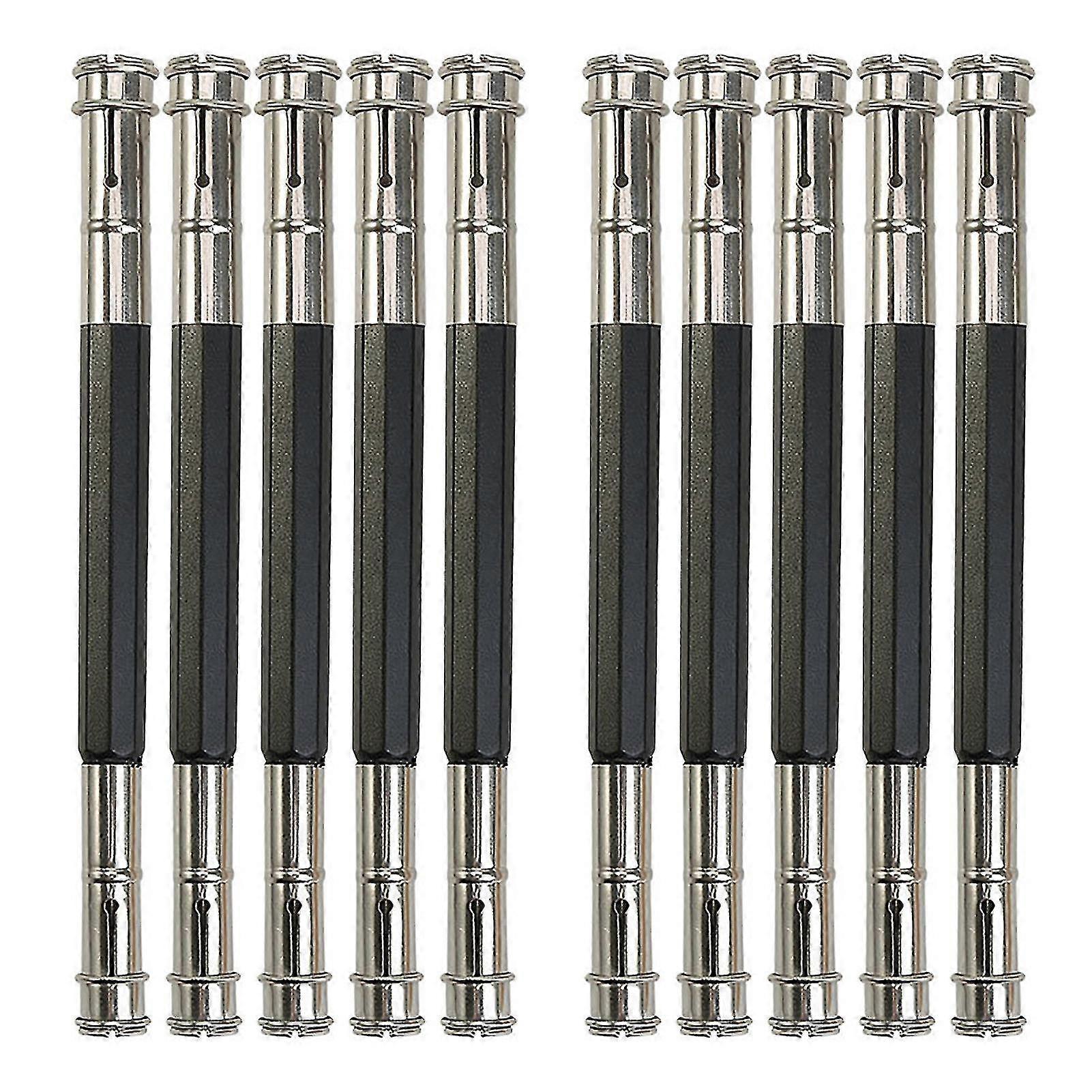 10pcs/set Pencil Extender Dual Head Lengthen Pole Ergonomics Handle Adjustable Pencil Holder Sketch School Tool For Students