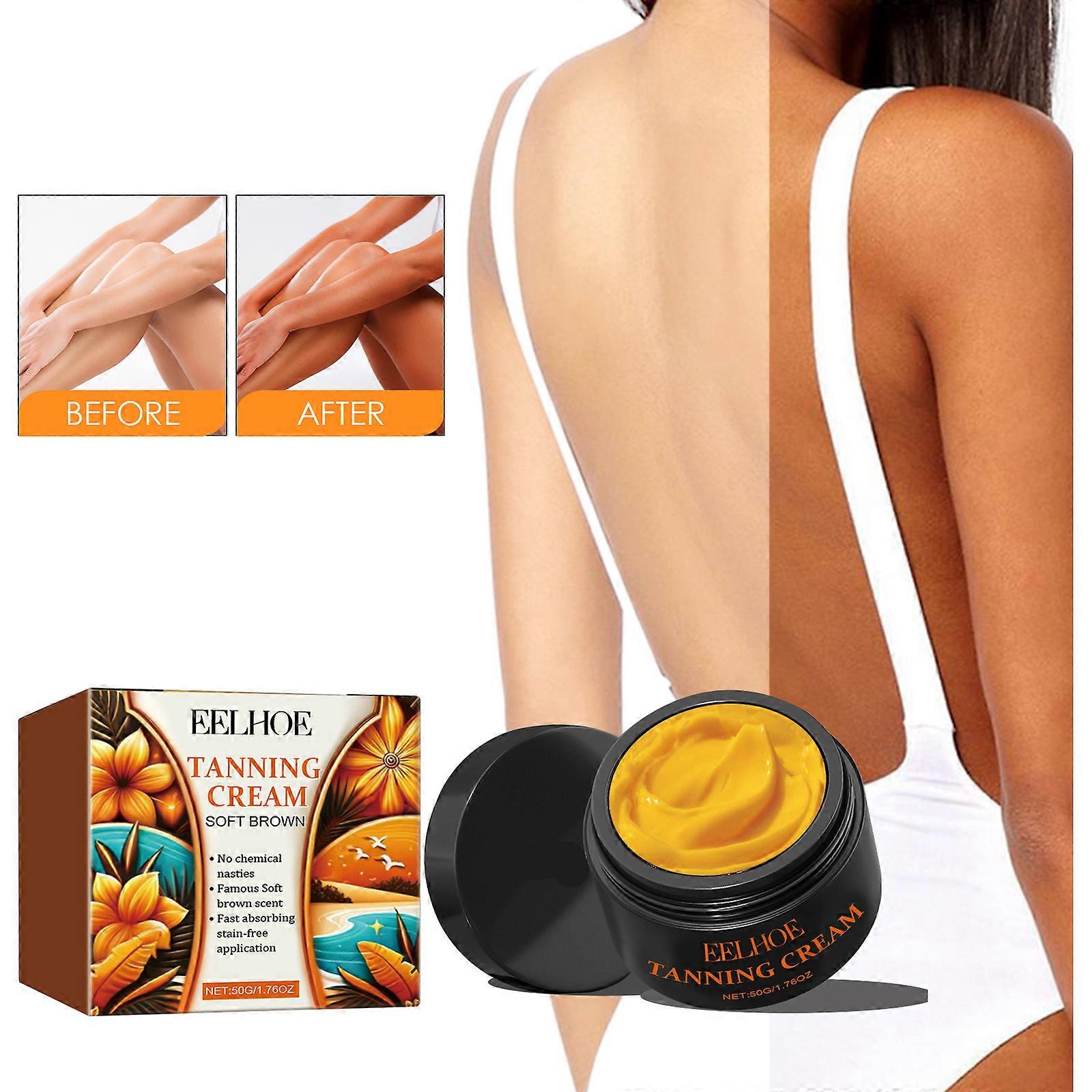2024 Tanning Gel, Brown Tanning Gel, Tanning Accelerator Cream, Soft Brown Intensive Tanning Luxe Gel, Carroten Tanning Cream
