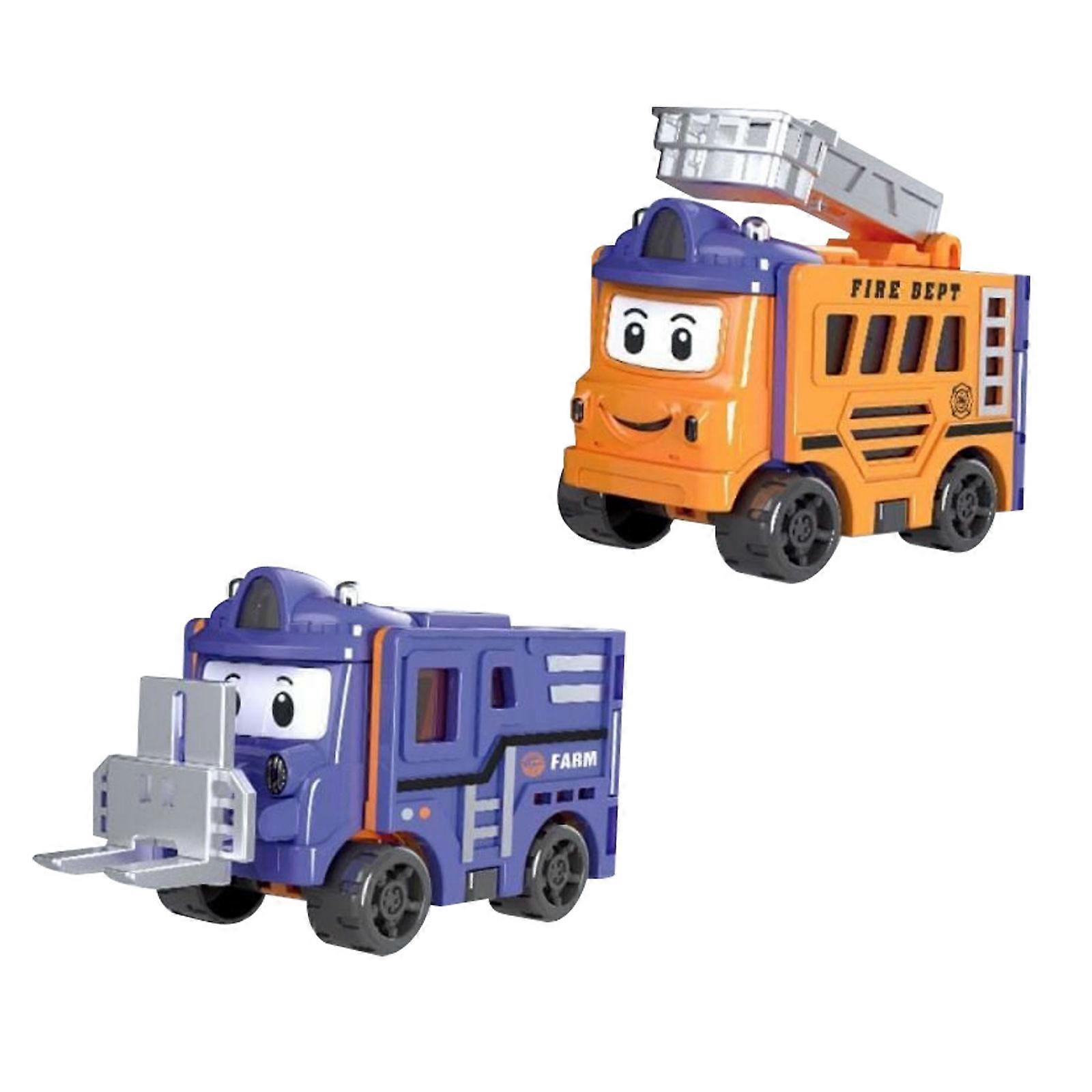 2 v 1 Transformovatelná autíčka-konstrukce Pull Back Cars Transform