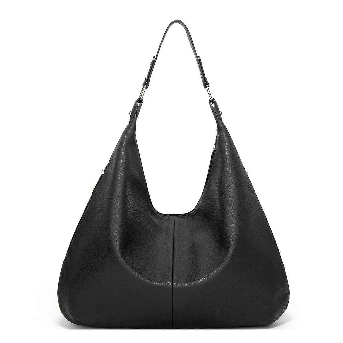 Bags For Women Soft Pu Leather Shoulder Bag Vintage Slouchy Handbag With Zipper