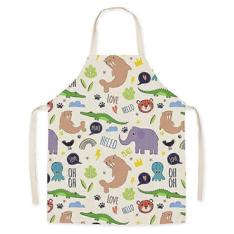 Dinosaur Kids Linen Chef Apron