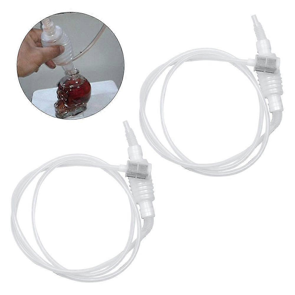 2-piece Set 2m Siphon Tube Plastic Wine Siphon Filter Set Siphon Tube Hose Filter For Wine Beer Starter Set Wine Making